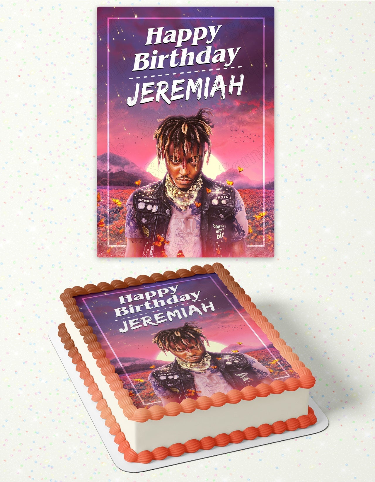 Juice WRLD Legends Never Die Edible Cake Toppers – Ediblecakeimage