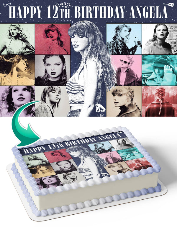Taylor Swift The Eras Tour TSE Edible Cake Toppers