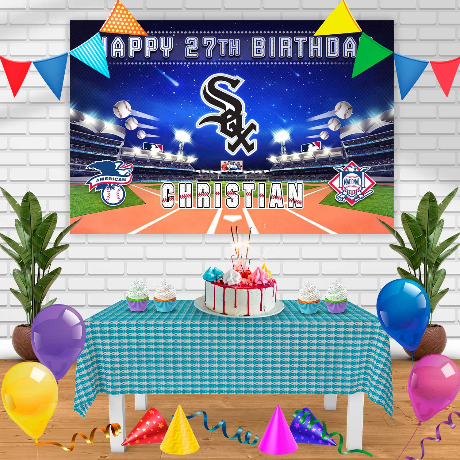 Chicago White Sox Edible Image Cake Topper