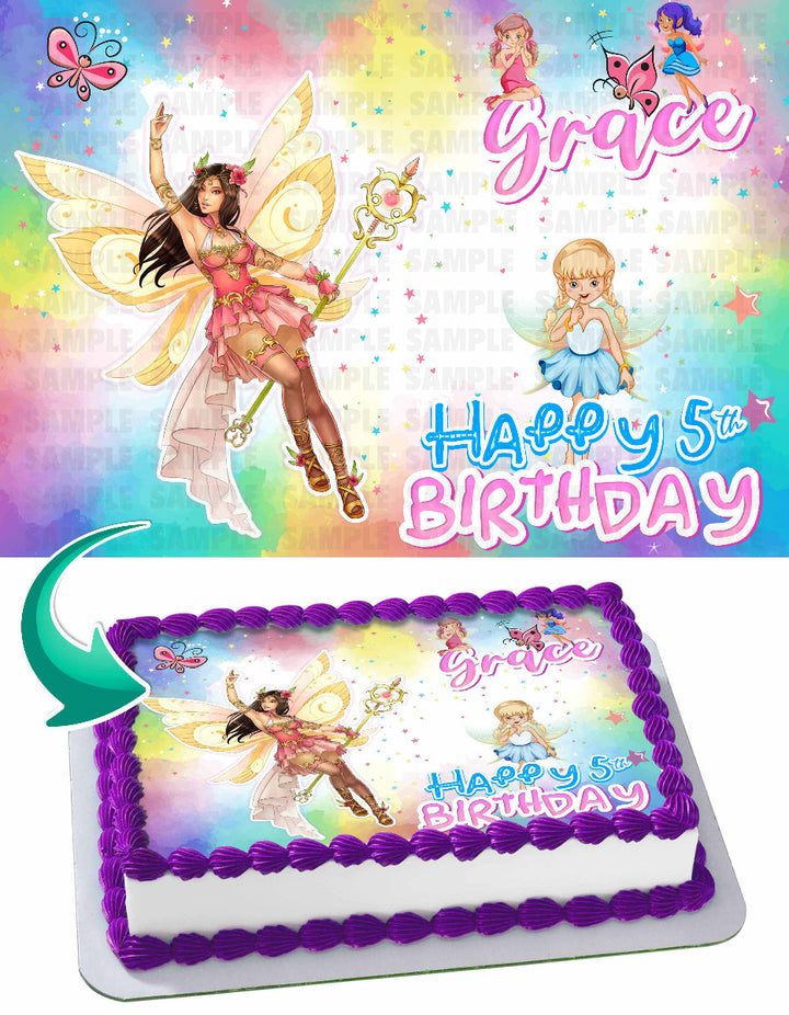 Fairy Edible Cake Toppers