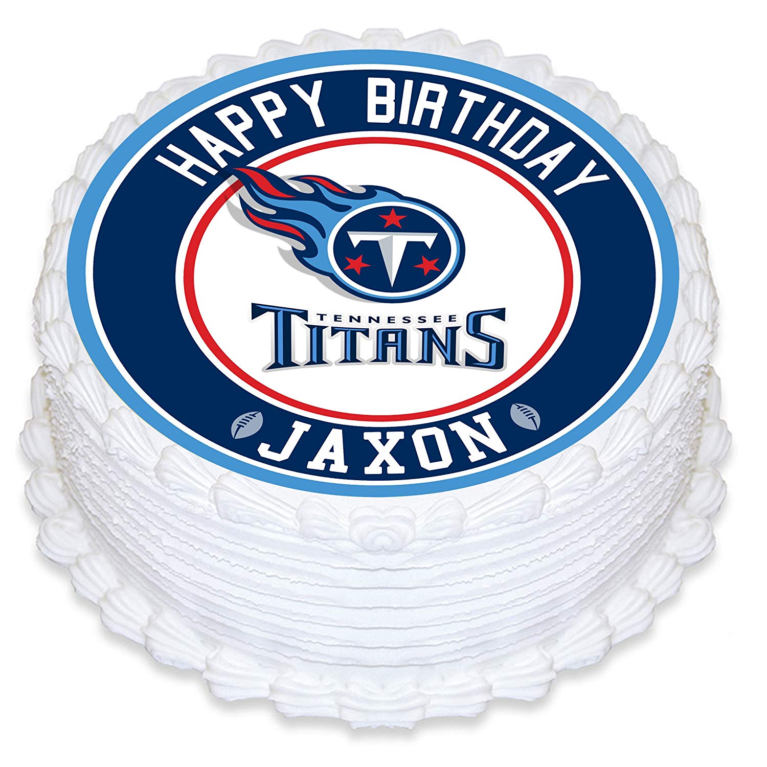 Tennessee Titans Edible Cake Toppers Round – Ediblecakeimage