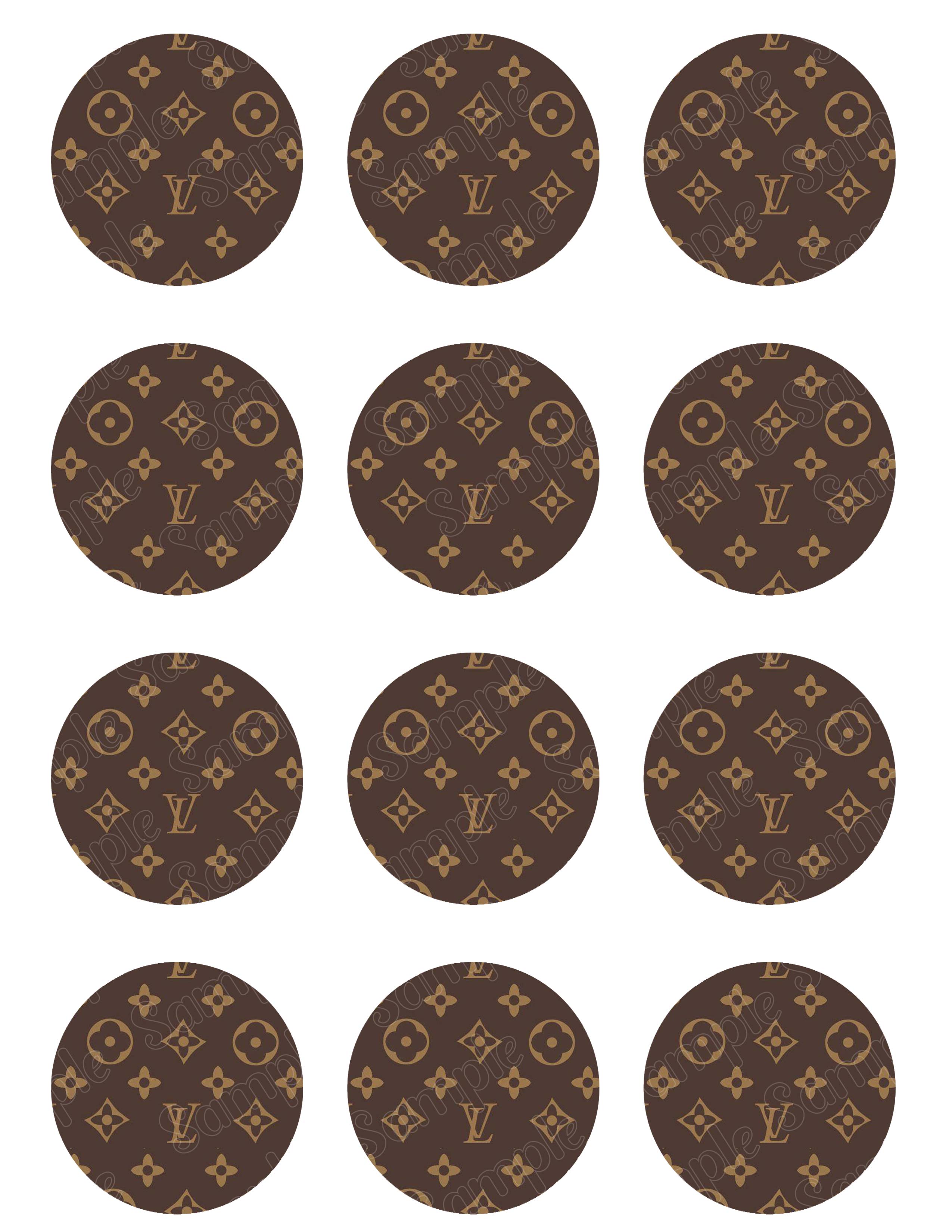 Louis Vuitton Edible Cupcake Toppers – Ediblecakeimage