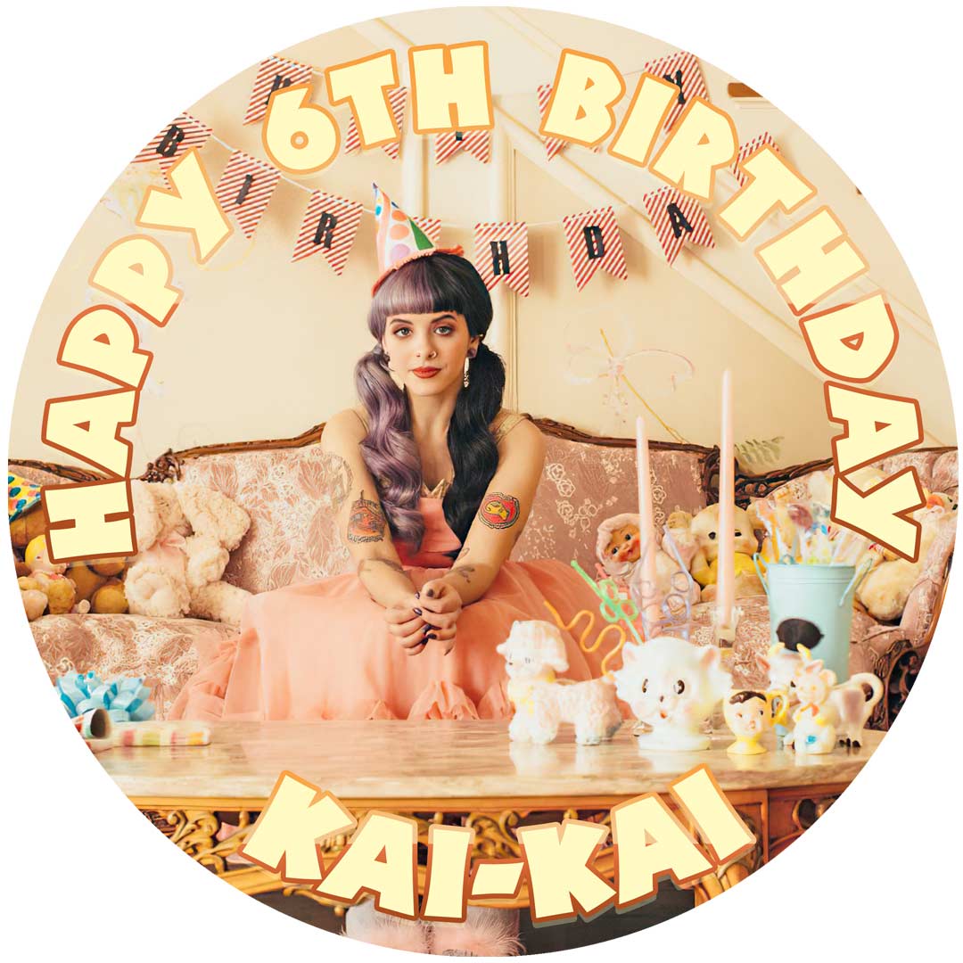 Melanie Martinez Edible Cake Toppers Round Ediblecakeimage