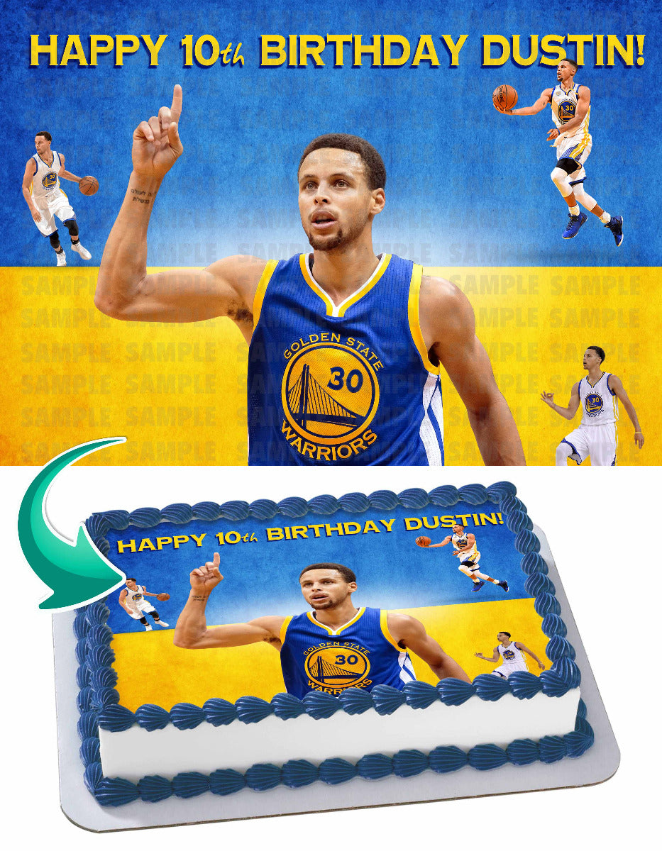 Steph Curry/Golden State Warriors Birthday Cake