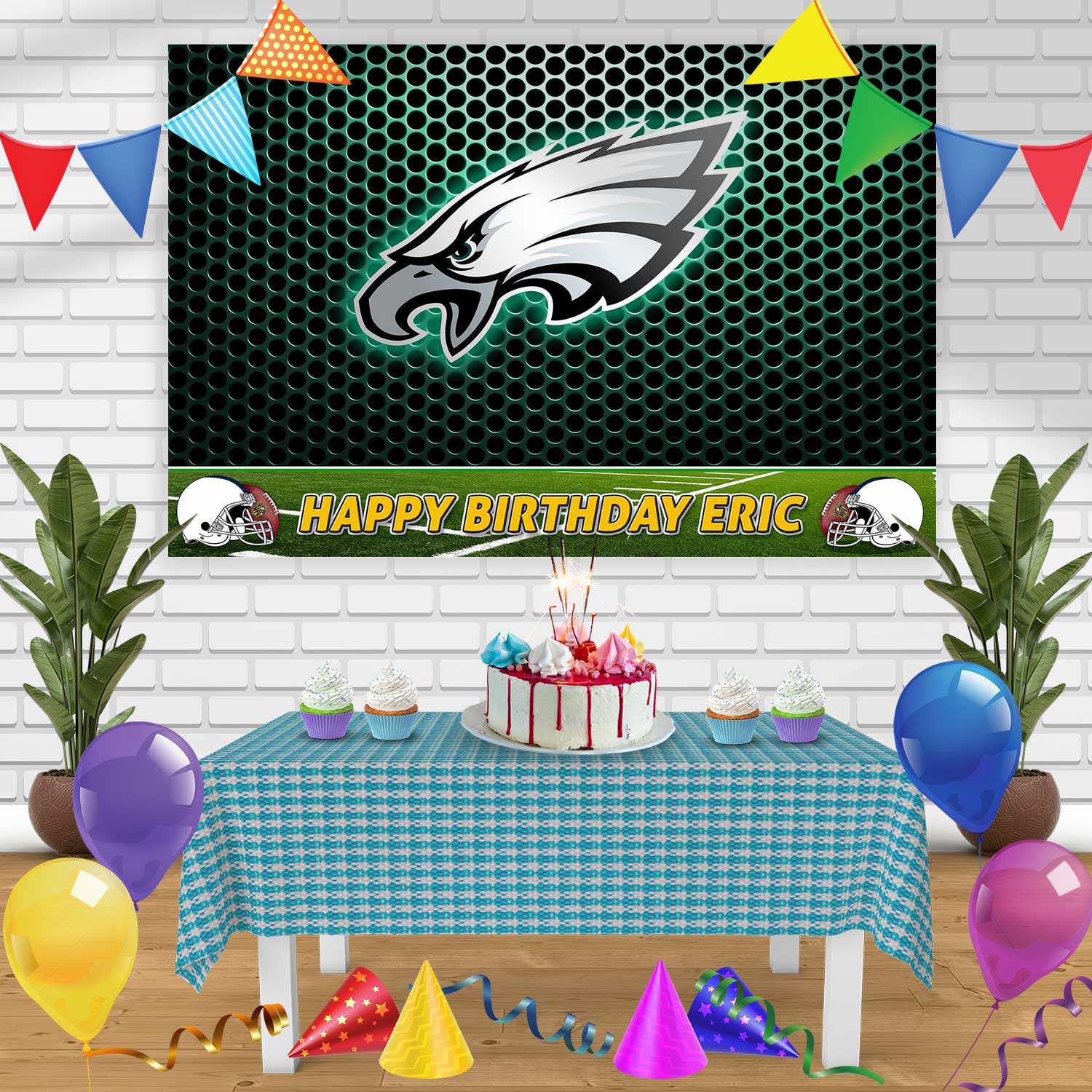 Philadelphia Eagles Edible Birthday Cake Topper