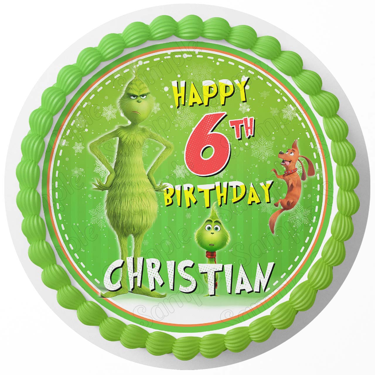 The Grinch Cake Topper