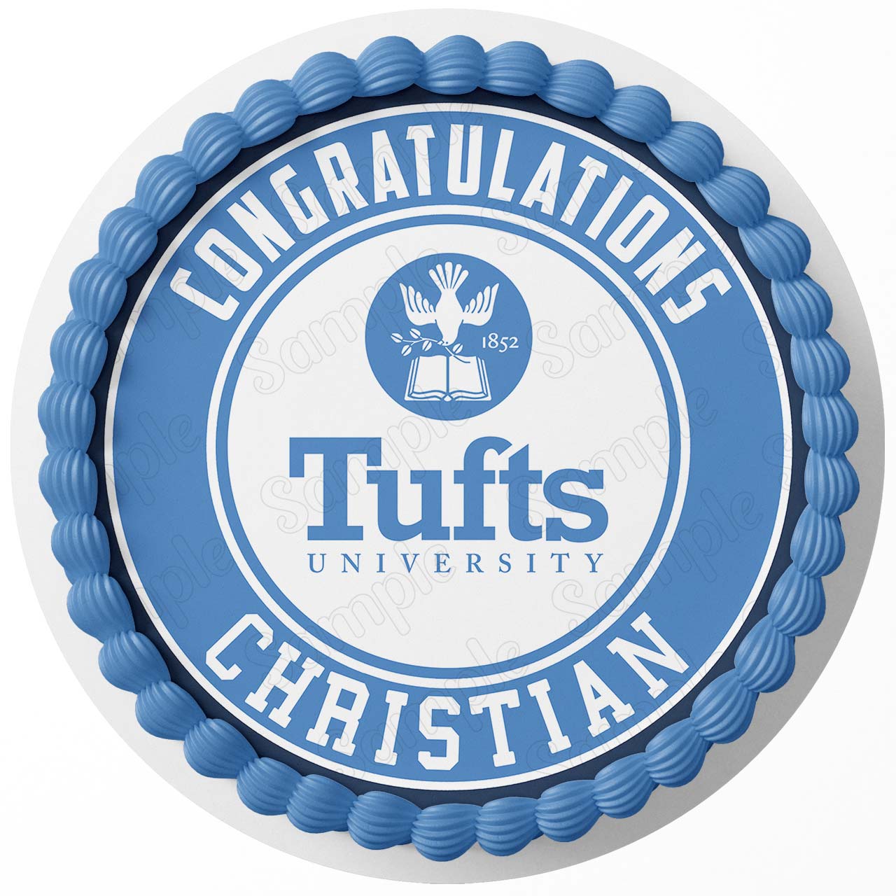 Tufts University Edible Cake Toppers Round Ediblecakeimage