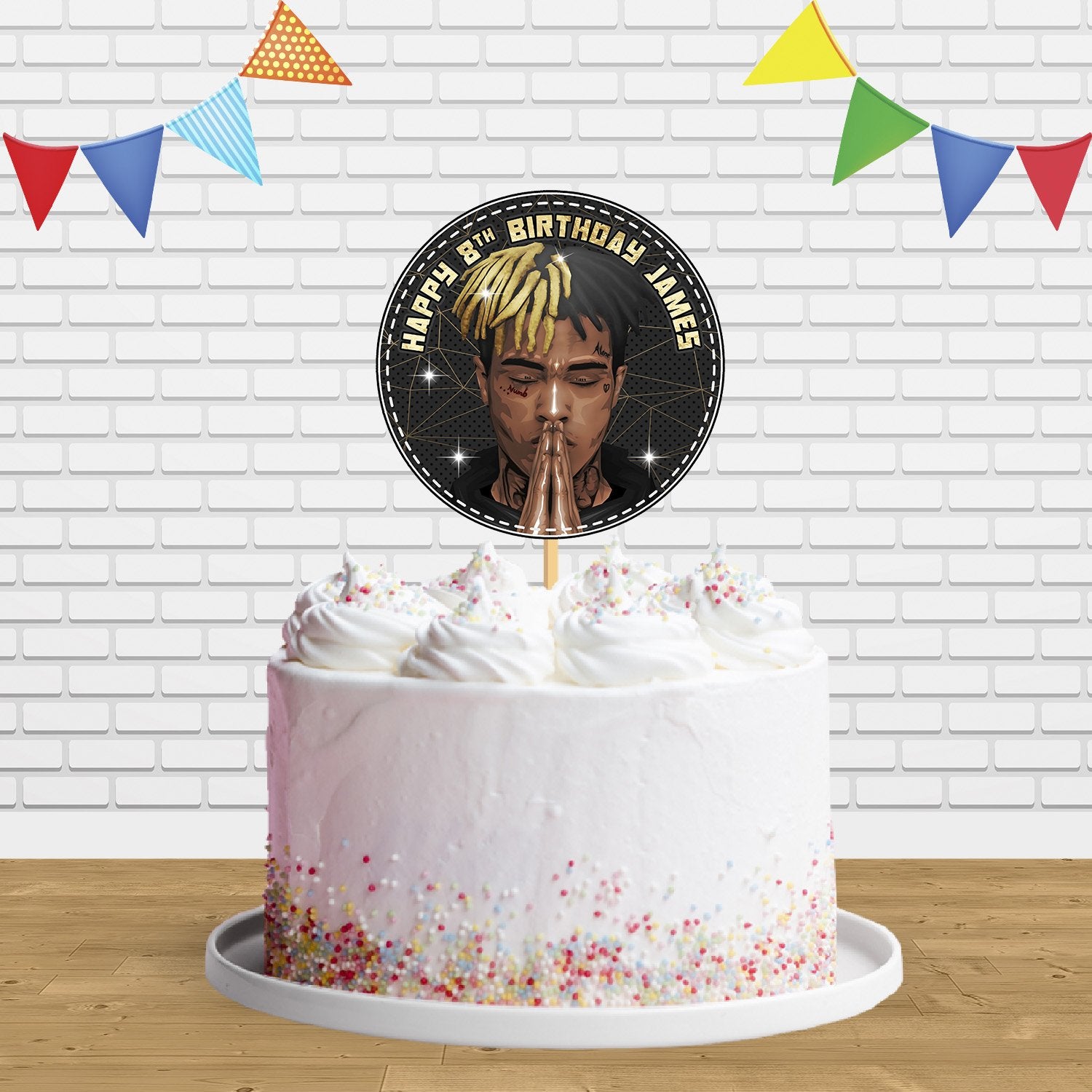 XXXTentacion Singer Rapper Cake Topper Centerpiece Birthday Party Deco –  Ediblecakeimage