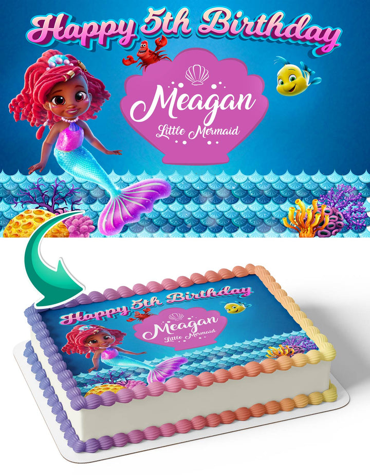 Ariel Mermaid Disney Jr Edible Cake Toppers