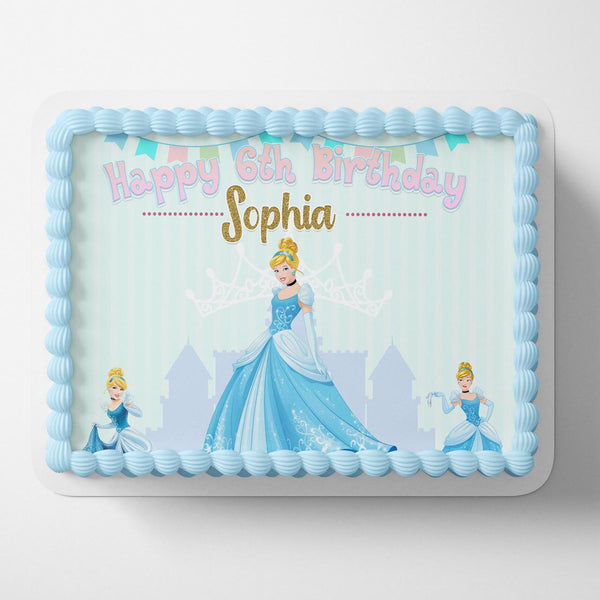 Beauty Princes Cinderella Cute Edible Cake Toppers