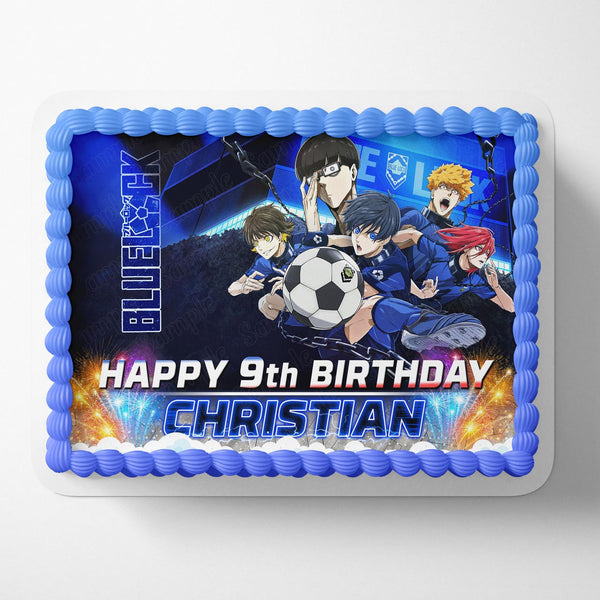 BlueLock Anime Soccer Football Edible Cake Toppers