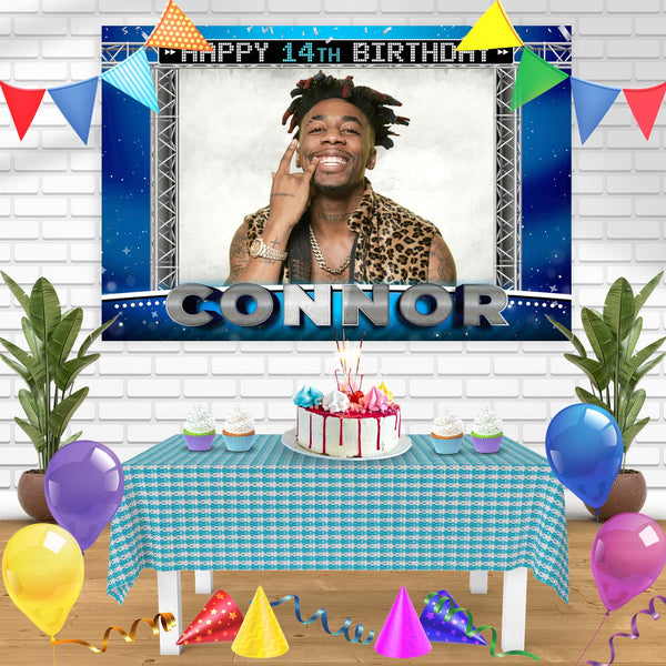 DAX Singer Rapper Birthday Banner Personalized Party Backdrop Decoration