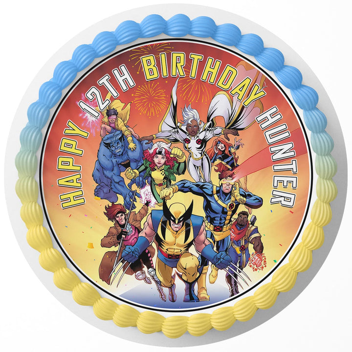 Disney Marvels XMen 97 Rd Edible Cake Toppers Round