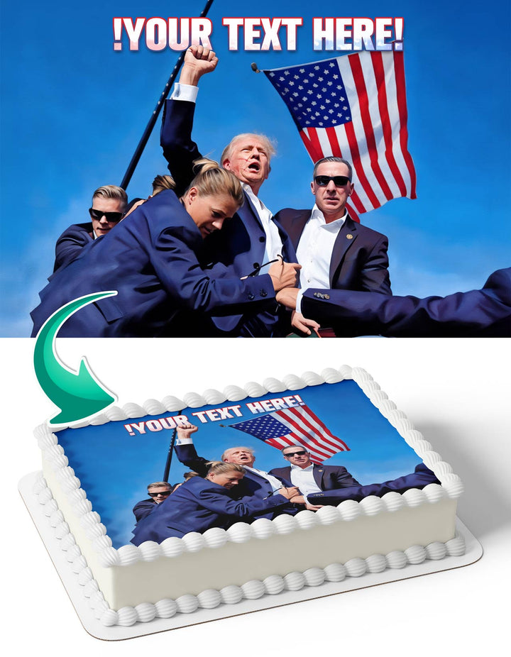 Donald Trump America Hands Up Edible Cake Toppers