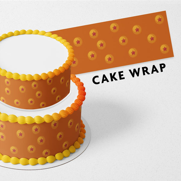 Dragon Ball Pattern Goku Strips Edible Cake Toppers Cake Wraps