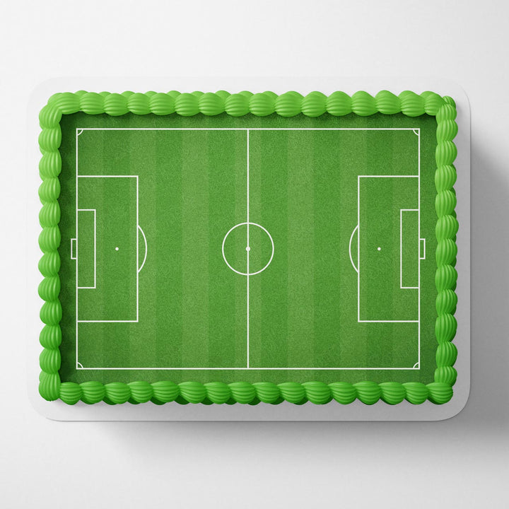 Football Soccer Field Edible Cake Toppers