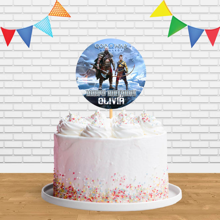 God of War Ragnarok Ct Cake Topper Centerpiece Birthday Party Decorations