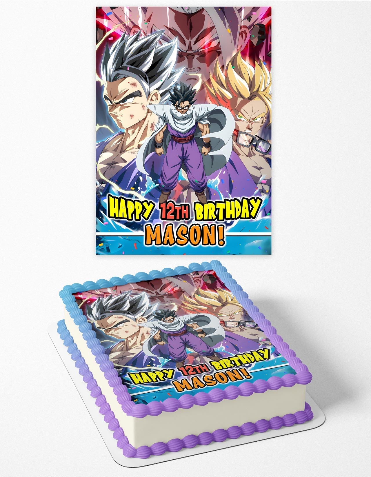 Gohan Drgon Ball Super Edible Cake Toppers – Ediblecakeimage