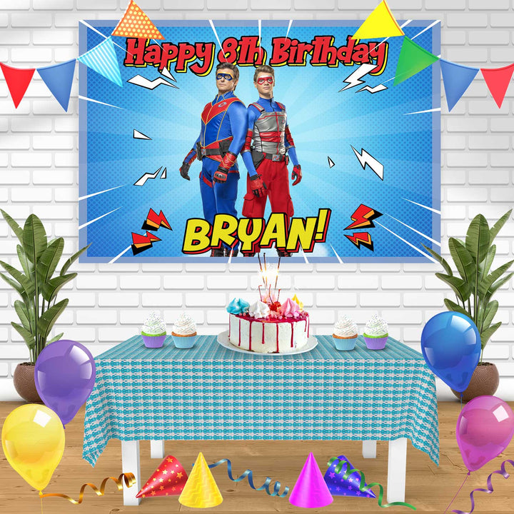 Henry Danger Kid Danger Birthday Banner Personalized Party Backdrop Decoration