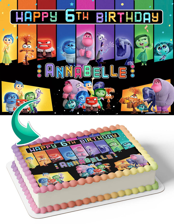 Inside Out 2 Edible Cake Toppers