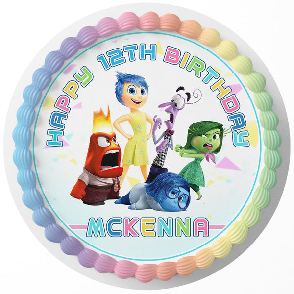 Inside Out 2 C Rd Edible Cake Toppers Round