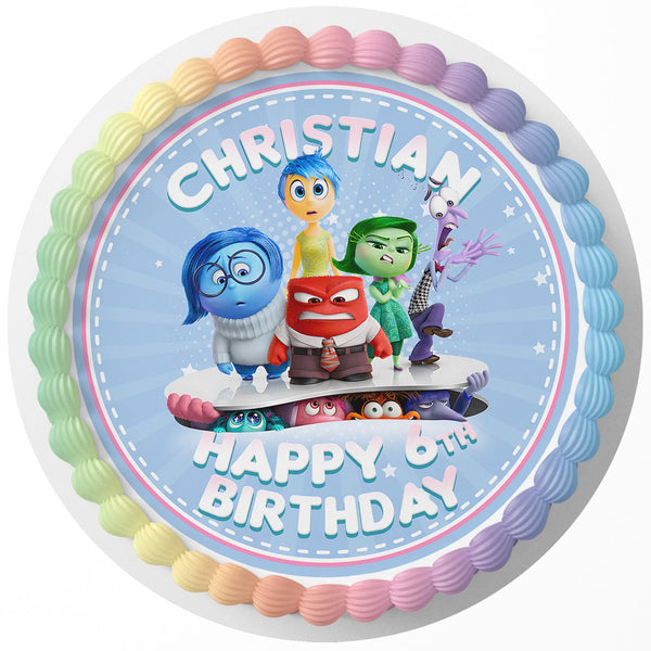 Inside Out 2 R Rd Edible Cake Toppers Round