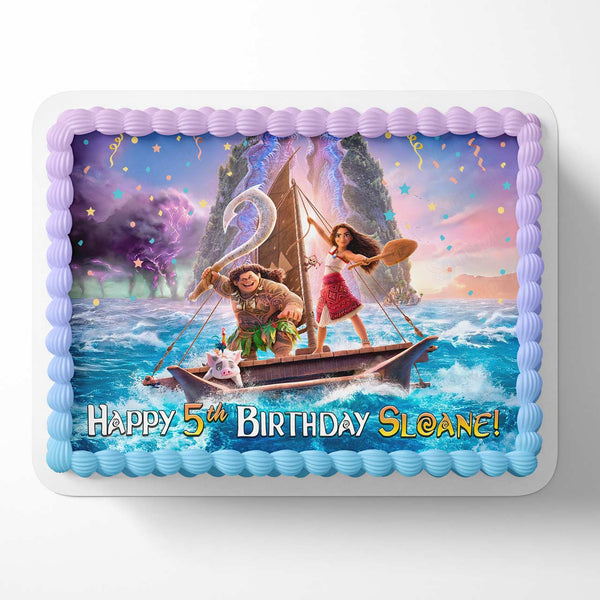 Moana 2024 Maoi Boys Girls Edible Cake Toppers