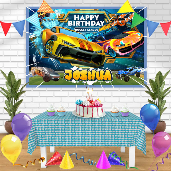 Rocket League Season 2025 Bn Birthday Banner Personalized Party Backdrop Decoration