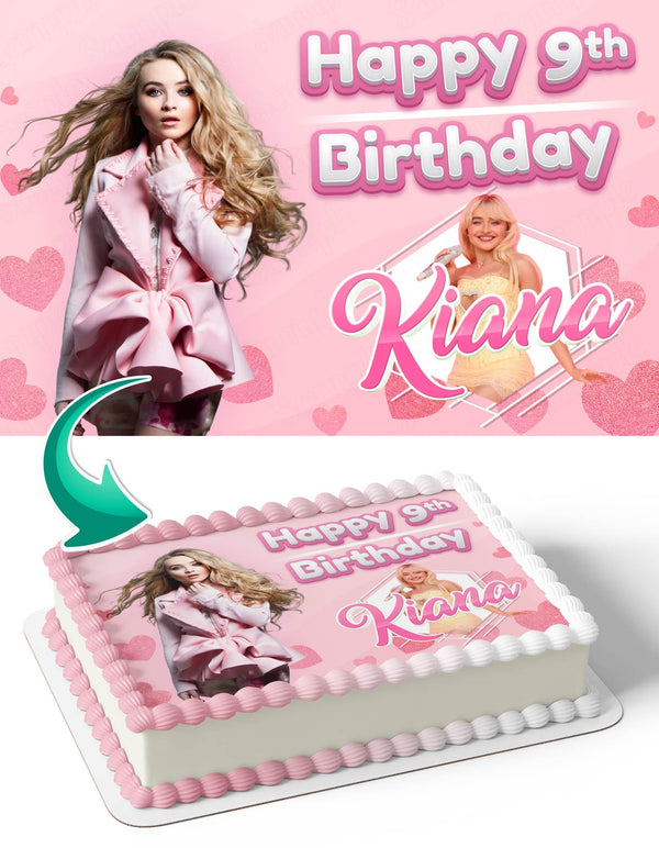 Sabrina Carpenter Edible Cake Toppers