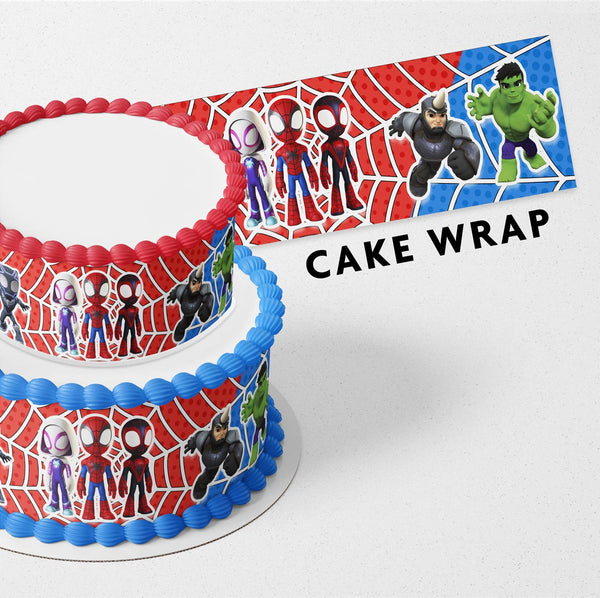 Spider Spidey Kids Strips Edible Cake Toppers Cake Wraps