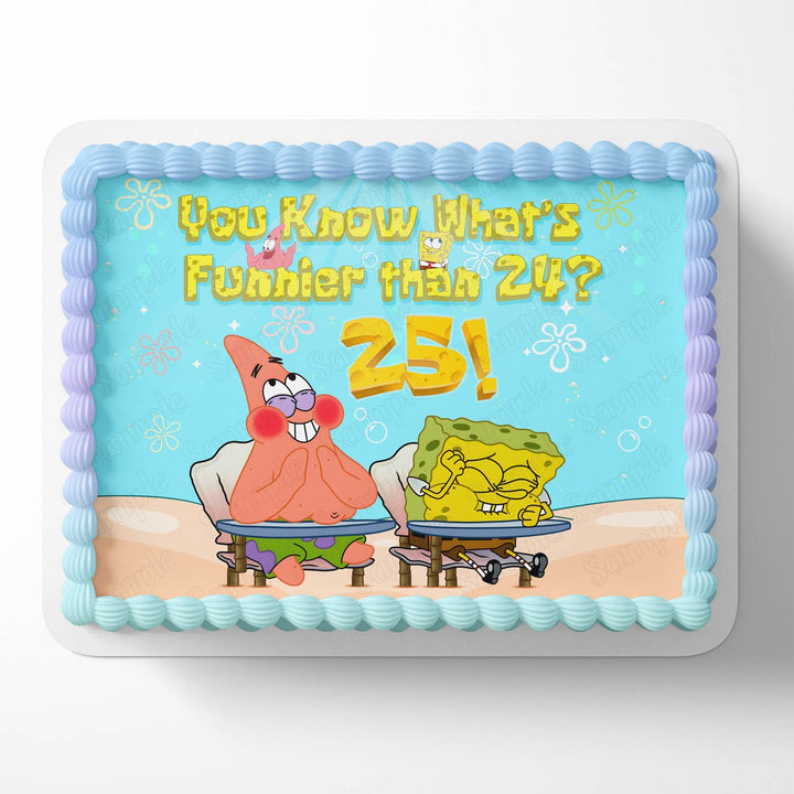 Spongebob Funnier Than 24 funny Edible Cake Toppers