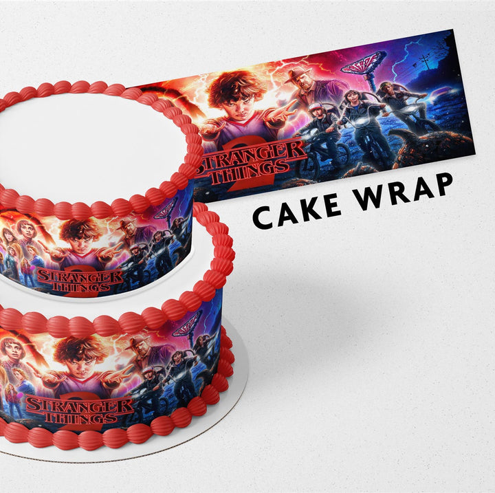 Stranger Things Strips Edible Cake Toppers Cake Wraps