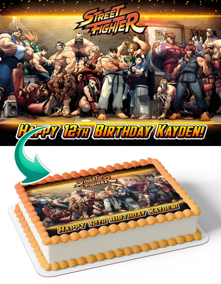 Street Fighter Complete Saga Edible Cake Toppers