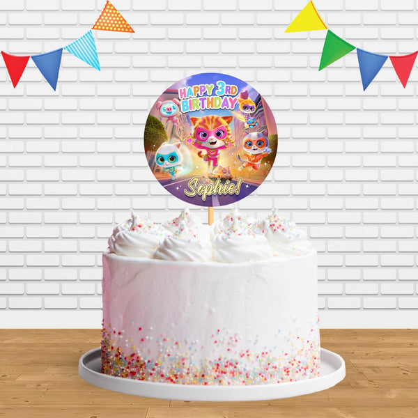 SuperKitties Ginny Sparks Buddy and Bitsy Cake Topper Centerpiece Birthday Party Decorations