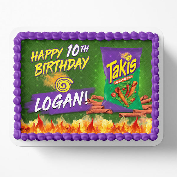 Takis Crunchy Fajitas Edible Cake Toppers