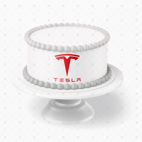 Tesla Logo Edible Cake Toppers Logos