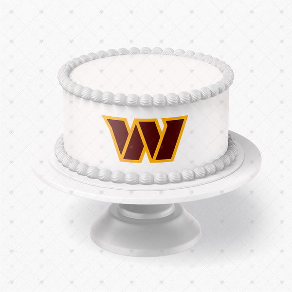 Washington Commanders Logo Edible Cake Toppers Logos