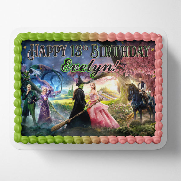 Wicked Glinda Elphaba 2024 Edible Cake Toppers