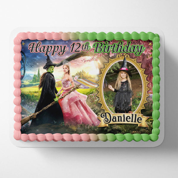 Wicked Movie Frame Photo 2024 Edible Cake Toppers