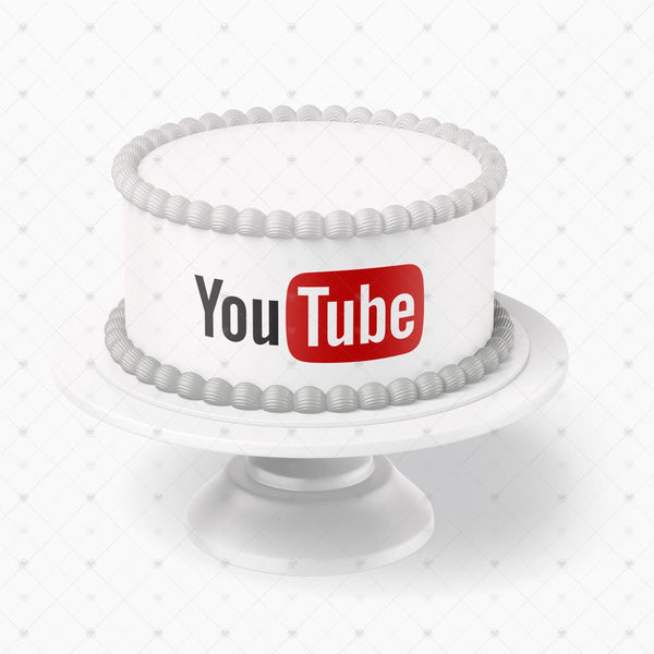 Youtube Logo Edible Cake Toppers Logos