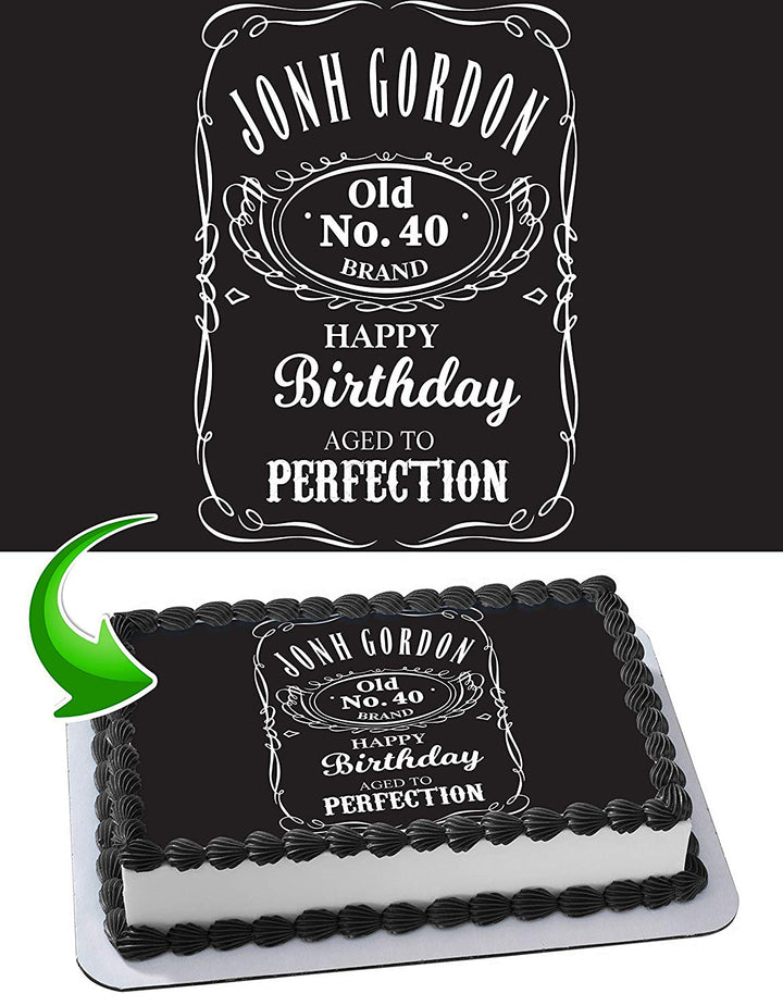 Jack Daniels Edible Cake Toppers