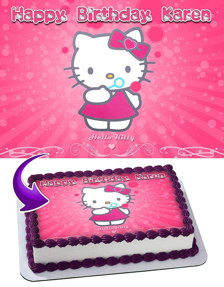 Hello Kitty Edible Cake Toppers