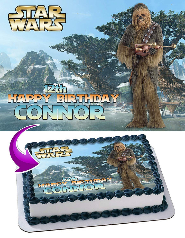 Wookiee Chewbacca Star Wars Edible Cake Toppers