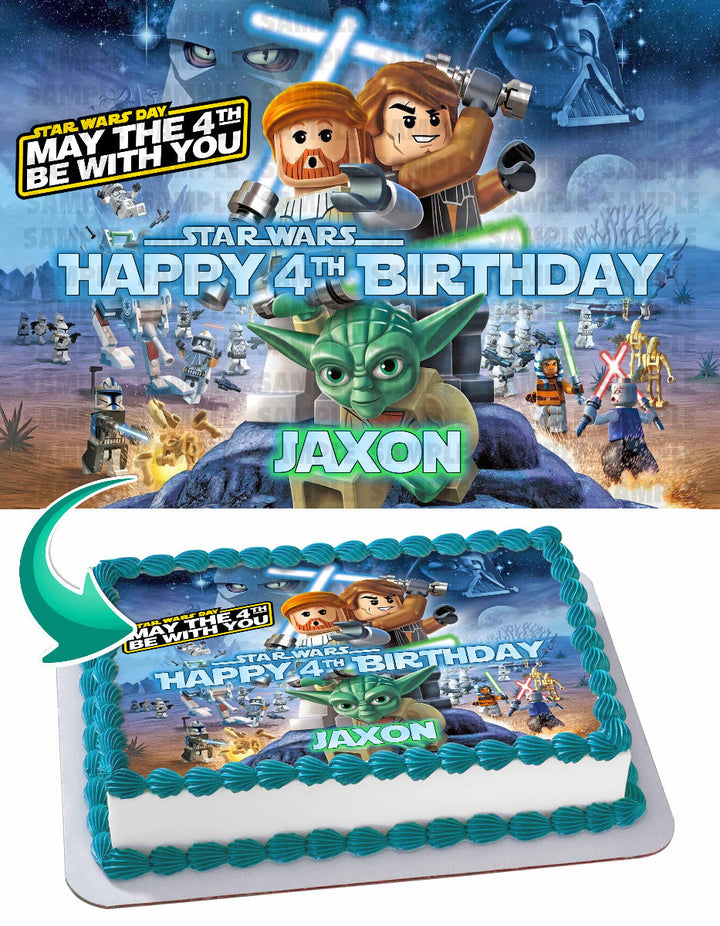 May the 4th be with you Star Wars Edible Cake Toppers