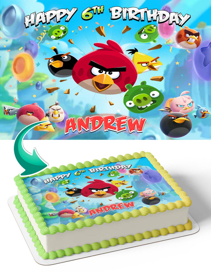Angry Birds Classic AB Edible Cake Toppers