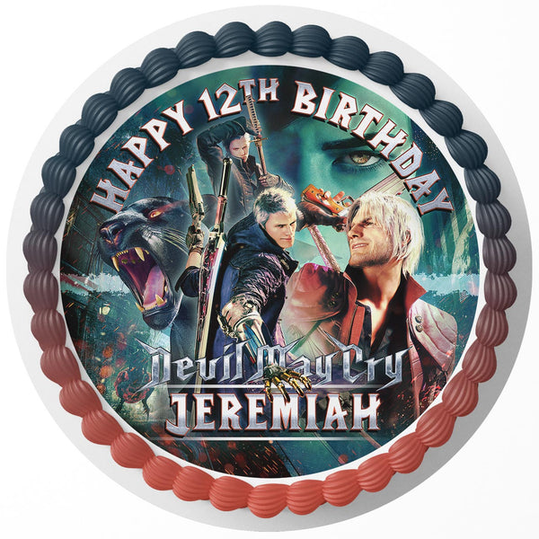 Capcom Devil May Cry 5 Rd Edible Cake Toppers Round