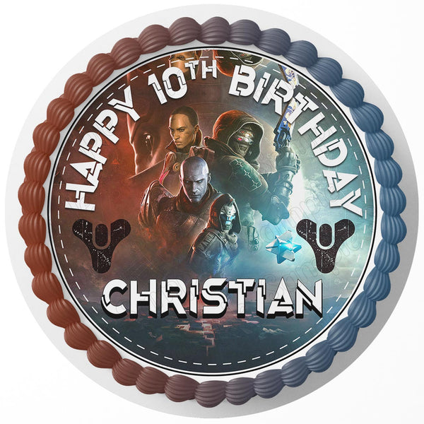 Destiny II Rd Edible Cake Toppers Round