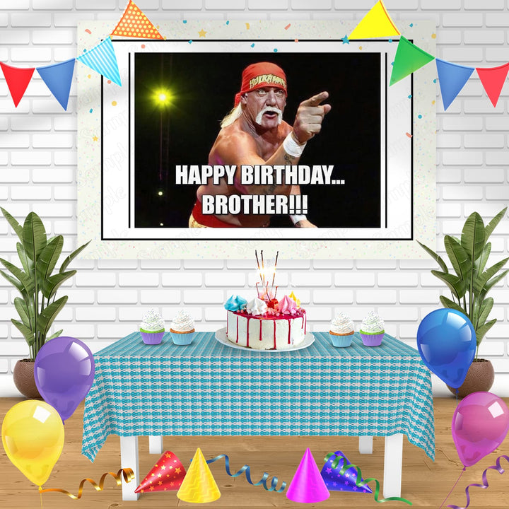 Hulk Hogan Meme Bn Birthday Banner Personalized Party Backdrop Decoration