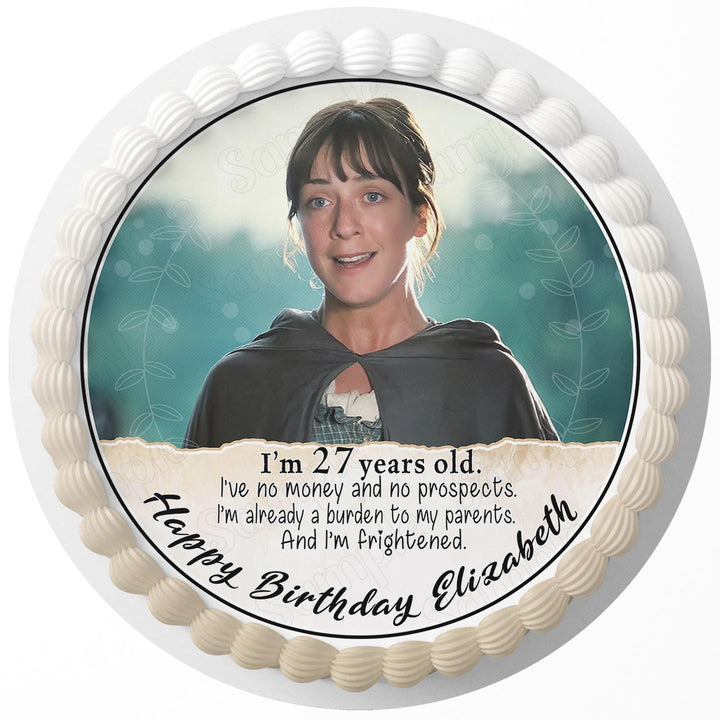 Im 27 years old Ive no money and no prospects Meme Rd Edible Cake Toppers Round