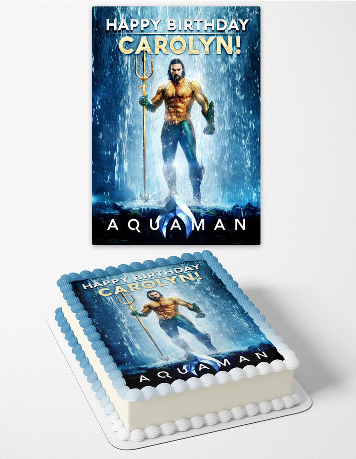 Jason Momoa Aquaman Edible Cake Toppers